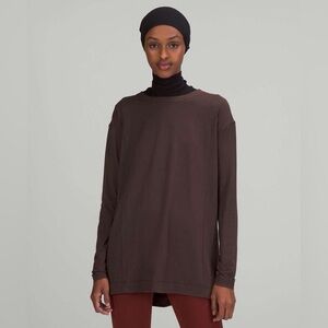 Lululemon Modal Pleated Back Long Sleeve Shirt